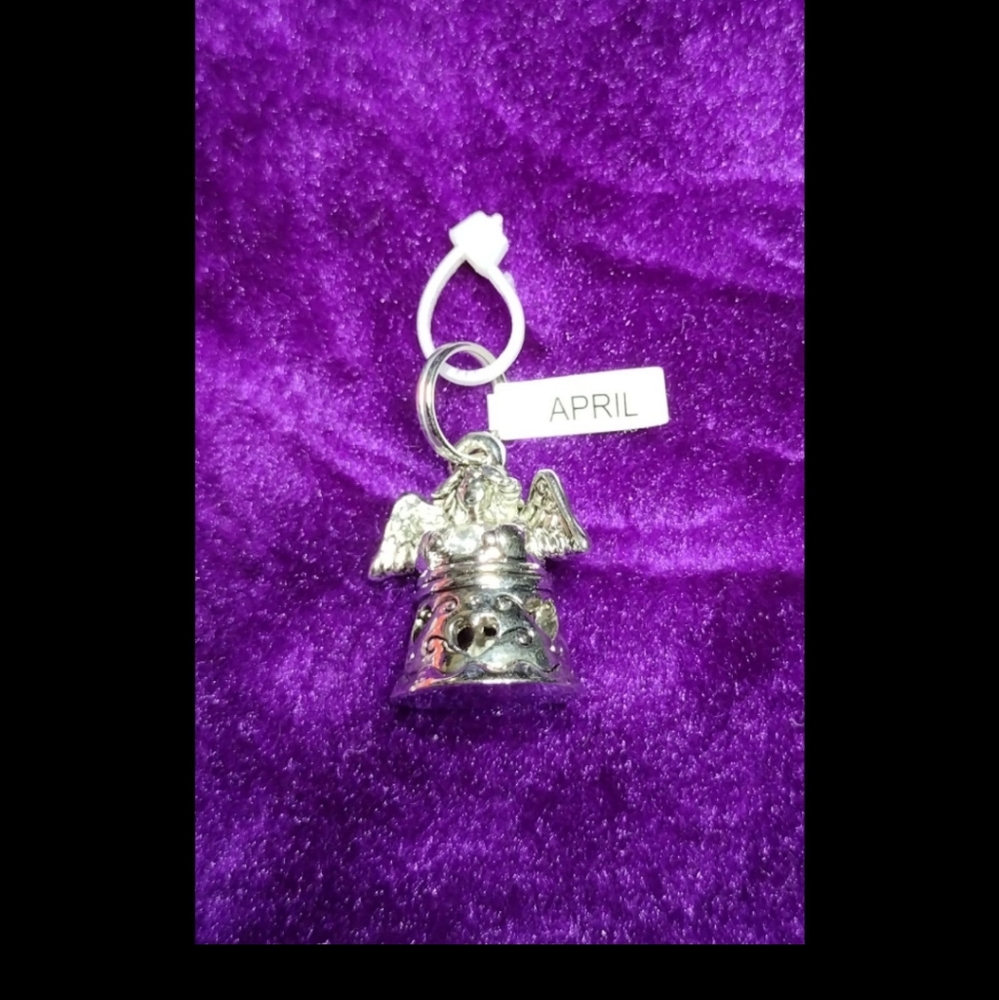 APRIL BIRTHSTONE ANGEL CHARM